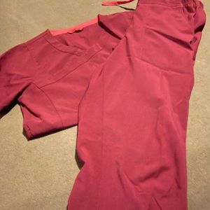 Maroon Carhartt Scrubs